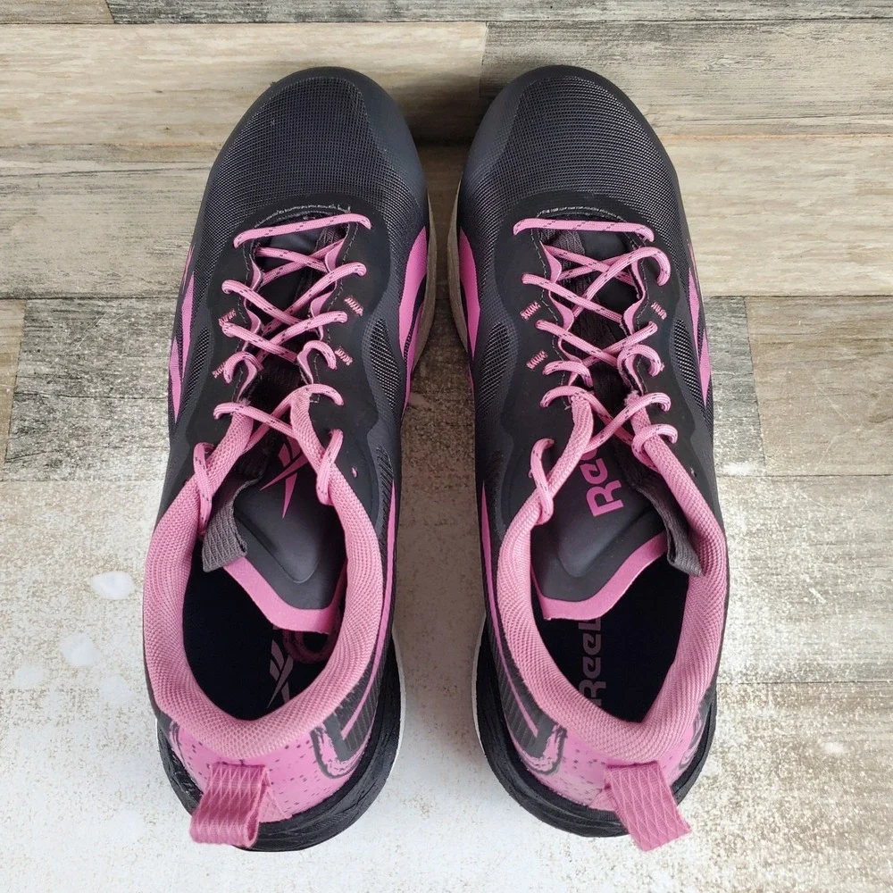 Reebok Floatride Energy 3 Adventure Womens Work Shoes Sz 12 M Black Gray Pink